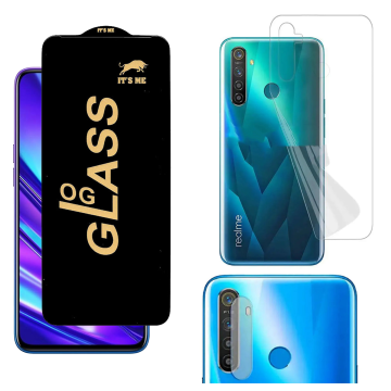 Realme 5 Pro 360¬∞ Clear Kit: OG Glass + Back Jelly Camera Guard - Image 2
