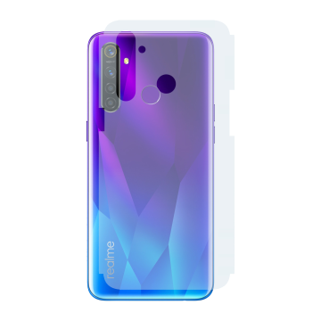Realme 5 Pro Carbon Fiber Back Skin - Matte Protective Film - Image 2