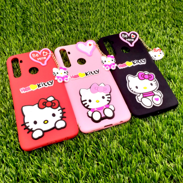Realme 5i Back Cover Braslate Chain Soft Realme 5i Case For Girls - Hello Kitty - Image 2