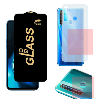 Realme 5s 3-in-1 Kit: OG Glass + Carbon Back Camera Protector - Image 2