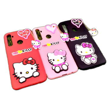 Realme 5s Back Cover Braslate Chain Soft Realme 5s Case For Girls - Hello Kitty - Image 2
