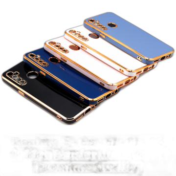Realme 5s Soft Multi Golden Border Camera Protection Cover - Image 2