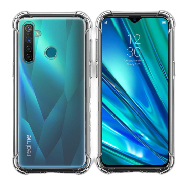 Realme 5s Transparent Anti Shock Soft Crystal Clear Case - Image 2