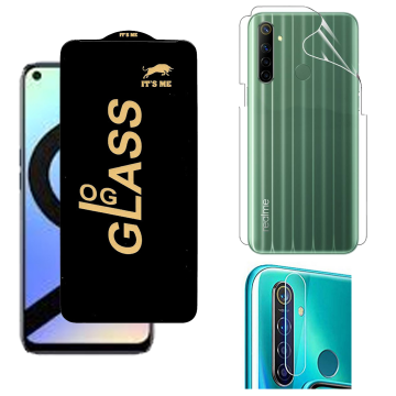 Realme 6i 360¬∞ Clear Kit: OG Glass + Back Jelly Camera Guard - Image 2