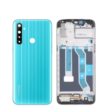 Realme 6i Rear Complete Body Casing Housing Replacement For Realme 6i - Blue - Image 2