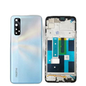 Realme 7 Rear Complete Body Casing Housing Replacement For Realme 7 - White - Image 2