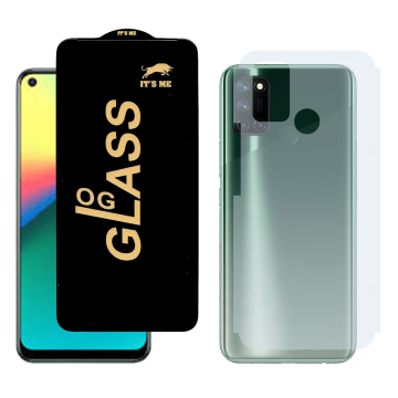 Realme 7i Combo: OG Glass Screen Protector + Carbon Back Skin - Image 2
