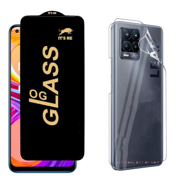 Realme 8 Pro Protection Pack: OG Glass + Clear Back Jelly Film - Image 2