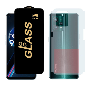 Realme 9 Pro Combo: OG Glass Screen Protector + Carbon Back Skin - Image 2
