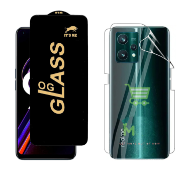 Realme 9 Pro Plus Protection Pack: OG Glass + Clear Back Jelly Film - Image 2