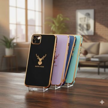 Realme C11 Soft Multi Golden Border Camera Protection Cover - Image 2