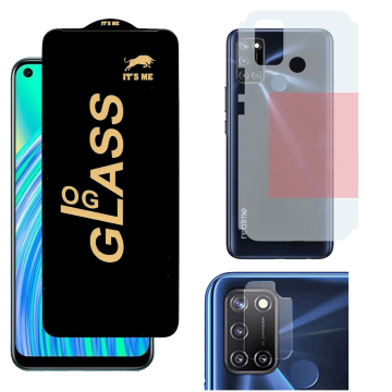 Realme C17 3-in-1 Kit: OG Glass + Carbon Back Camera Protector - Image 2