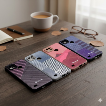 Realme C21 Soft Pitaka Leather Cover - Image 2