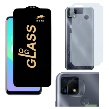 Realme C25s 3-in-1 Kit: OG Glass + Carbon Back Camera Protector - Image 2