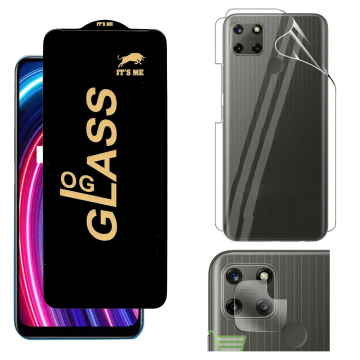 Realme C25Y 360¬∞ Clear Kit: OG Glass + Back Jelly Camera Guard - Image 2