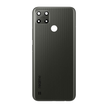 Realme C25y Rear Back Body Casing Housing Replacement Battery Back Door With Side Buttons And Camera Lens For Realme C25Y - Black - Image 2
