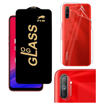 Realme C3 360¬∞ Clear Kit: OG Glass + Back Jelly Camera Guard - Image 2