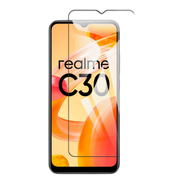 Realme C30 Glass Protector simple Tempered Glass For Realme C30  - Image 2