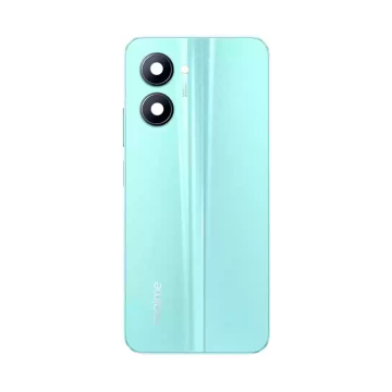 Realme C33 Housing Middle Frame With Side Button and Replacement Battery Back Door For C33 - Blue - Image 2