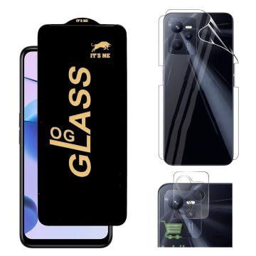 Realme C35 360¬∞ Clear Kit: OG Glass + Back Jelly Camera Guard - Image 2