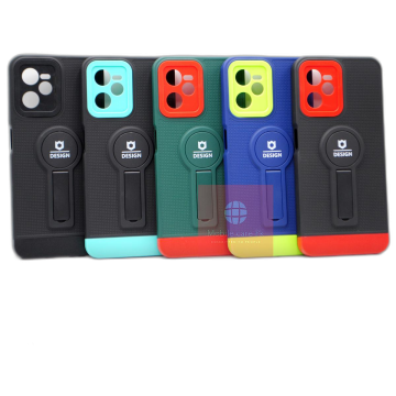 Realme C35 Armor Stand Style Back Cover - Image 2