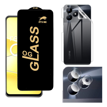 Realme C51 360¬∞ Clear Kit: OG Glass + Back Jelly Camera Guard - Image 2