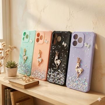 Realme C51 Stylish Glitter Flower Fancy Case