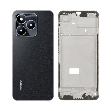 Realme C53 Rear Complete Body Casing Housing Replacement For C53 - Black - Image 2