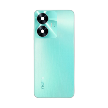 Realme C55 Housing Middle Frame With Side Button and Replacement Battery Back Door For C55 - Green - Image 2