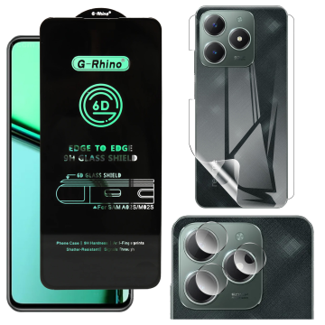 Realme C61 360¬∞ Clear Kit: OG Glass + Back Jelly Camera Guard - Image 2
