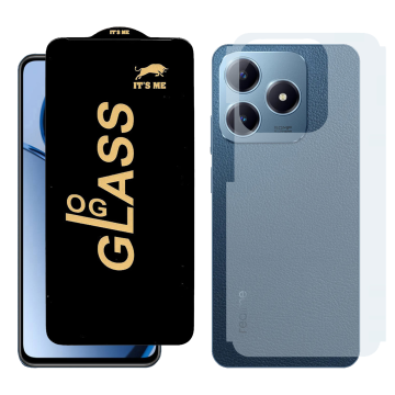 Realme C63 Combo: OG Glass Screen Protector + Carbon Back Skin - Image 2