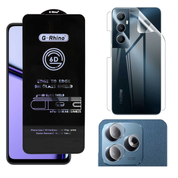 Realme C65 360¬∞ Clear Kit: OG Glass + Back Jelly Camera Guard - Image 2