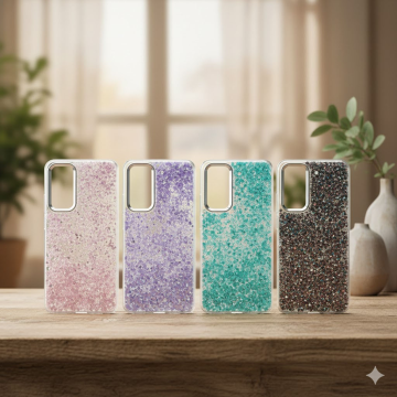 Realme C65 Glitter Butterfly Stone Mobile Cover - Image 2