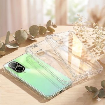 Realme C67 Transparent Extra Bumper Anti Shock Soft Crystal Clear Case