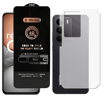 Realme C75 Combo: OG Glass Screen Protector + Carbon Back Skin - Image 2