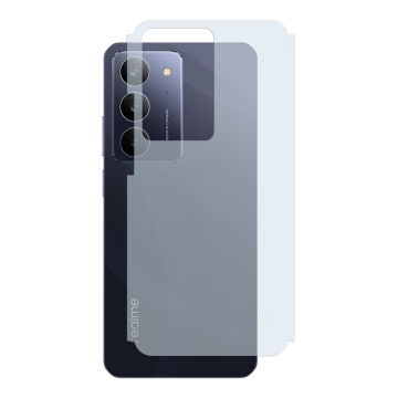 Realme C75x Back Protector Carbon Fiber Matte Soft Skin Sheet - Image 2