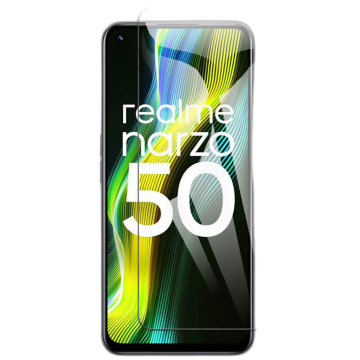 Realme Narzo 50 Glass Protector simple Tempered Glass For Realme Narzo 50  - Image 2