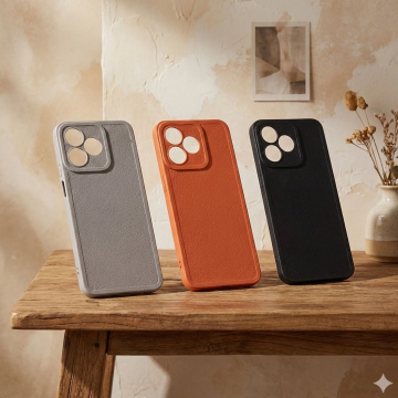 Realme Note 50 Spigen Leather Soft Case Mobile Cover - Image 2