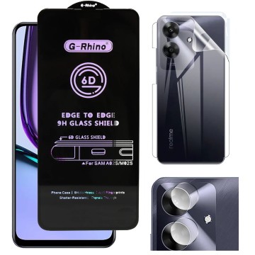 Realme Note 60 360¬∞ Clear Kit: OG Glass + Back Jelly Camera Guard - Image 2