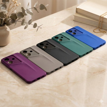 Realme Note 60 Back Cover Multicolour Soft Matte Camera Protection Case For Note 60