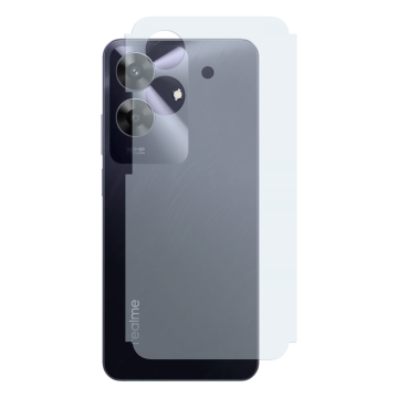 Realme Note 60 Back Protector Carbon Fiber Matte Soft Skin Sheet - Image 2