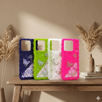 Realme Note 60 Glitter Wave Style Mobile Cover
