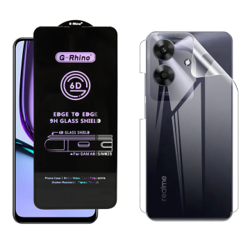 Realme Note 60 Protection Pack: OG Glass + Clear Back Jelly Film - Image 2
