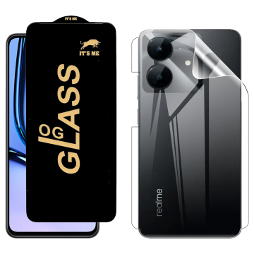 Realme Note 60x Protection Pack: OG Glass + Clear Back Jelly Film - Image 2