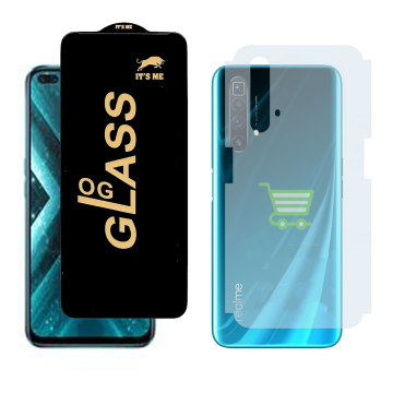 Realme X3 Super Zoom Combo: OG Glass Screen Protector + Carbon Back Skin - Image 2