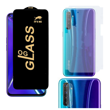 Realme XT 3-in-1 Kit: OG Glass + Carbon Back Camera Protector - Image 2