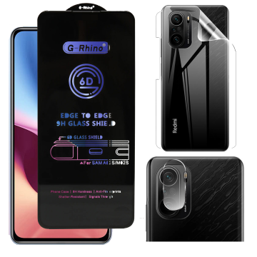 Redmi K40 360¬∞ Clear Kit: OG Glass + Back Jelly Camera Guard - Image 2