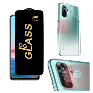 Redmi Note 10 360¬∞ Clear Kit: OG Glass + Back Jelly Camera Guard - Image 2
