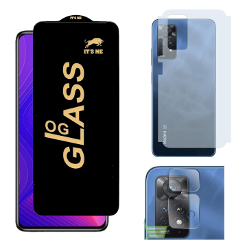Redmi Note 11 Pro 3-in-1 Kit: OG Glass + Carbon Back Camera Protector - Image 2