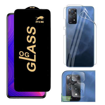 Redmi Note 11 Pro 360¬∞ Clear Kit: OG Glass + Back Jelly Camera Guard - Image 2